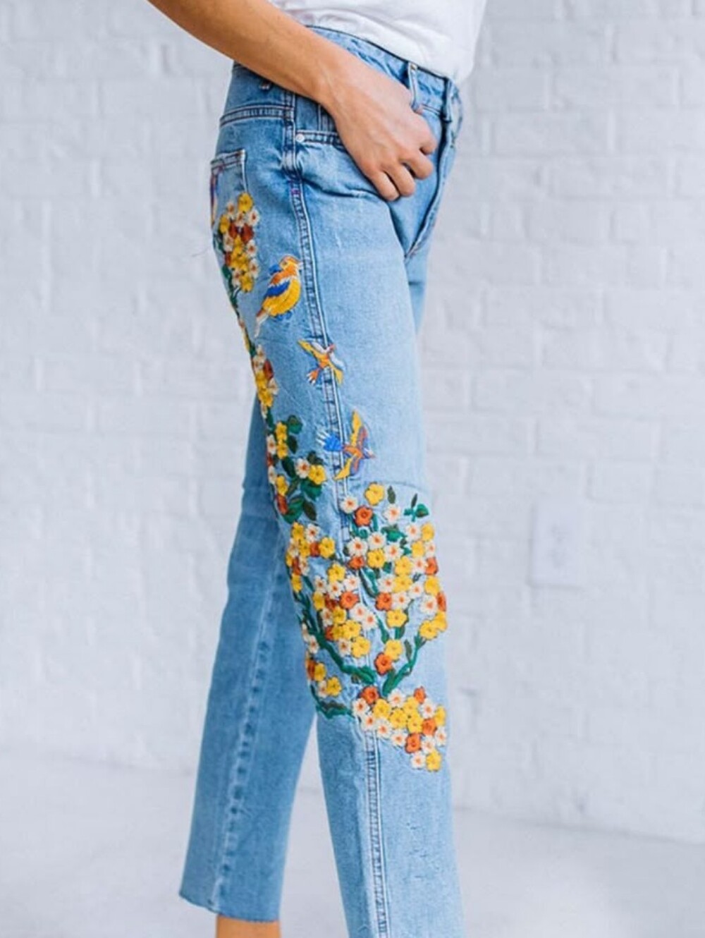 FP Floral Embroidery Girlfriend Size 26